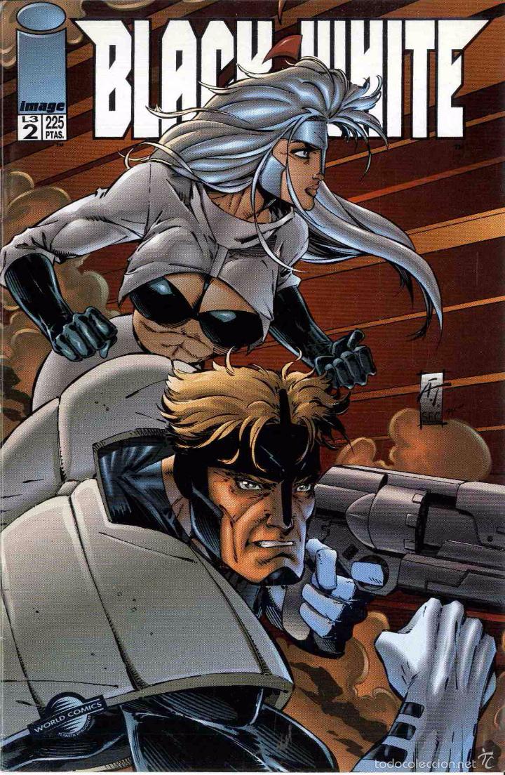 C&oacute;mics: BLACK WHITE.. N&ordm; 1,2 Y 3.WORLD COMIC / IMAGE - Foto 2