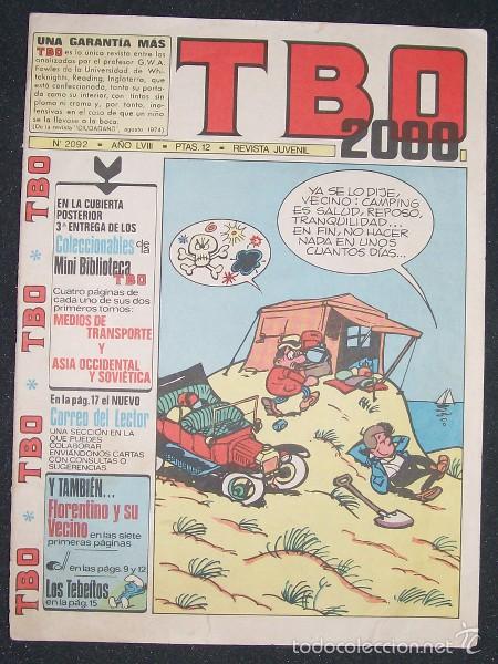 C&oacute;mics: TBO 2000 n&ordm;2092 FLORENTINO Y SU VECINO (FORD T), LOS TEBEITOS (PITUFOS)