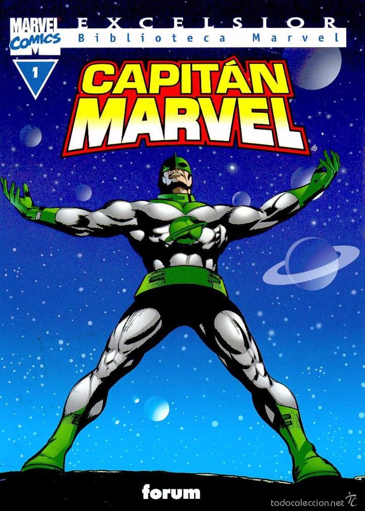 C&oacute;mics: BIBLIOTECA MARVEL - CAPIT&Aacute;N MARVEL COLECCI&Oacute;N COMPLETA 10 N&Uacute;MEROS - FORUM - Foto 1