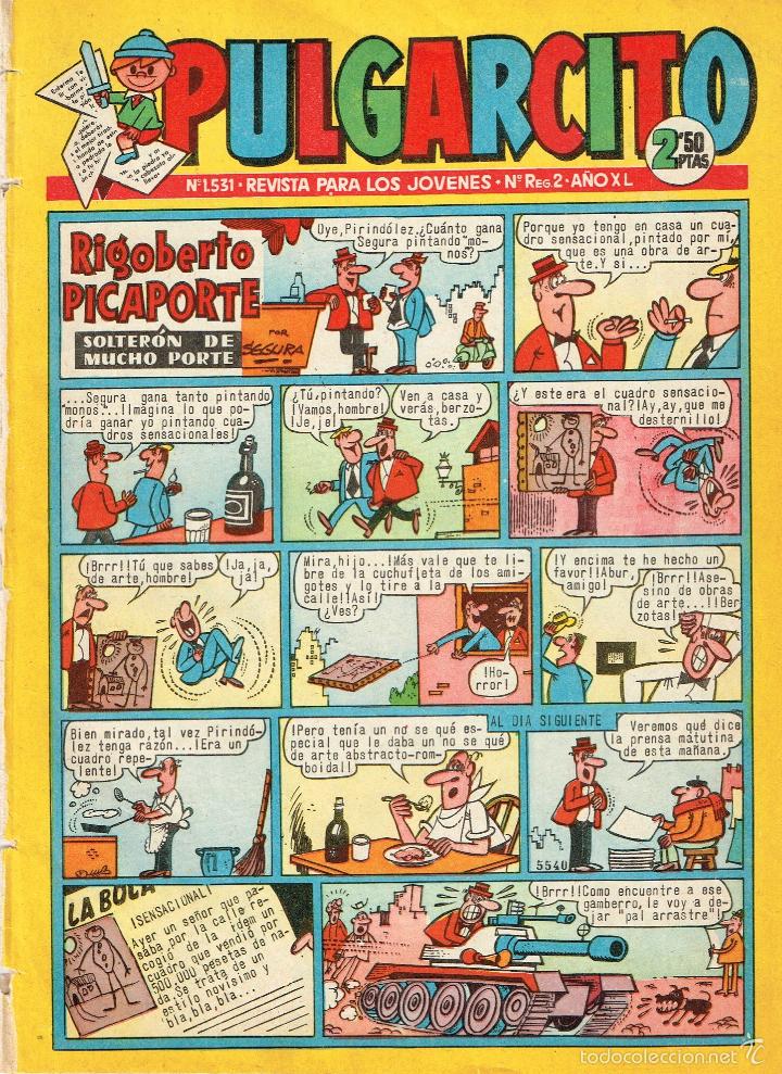 C&oacute;mics: Pulgarcito 1531,original.edit. Bruguera. - Foto 1
