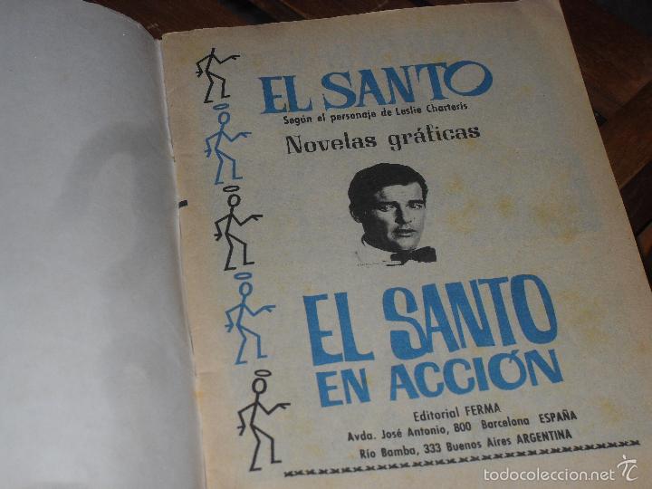 C&oacute;mics: EL SANTO N&ordm; 5.  LESLIE CHARTERIS. FERMA ESPA&Ntilde;OLA DE EDICIONES. - Foto 4