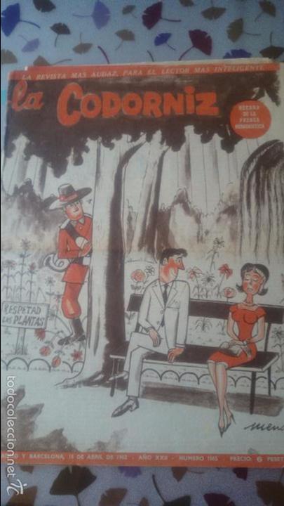 C&oacute;mics: REVISTA LA CODORNIZ N&ordm; 1065.ABRIL 1962. -C4