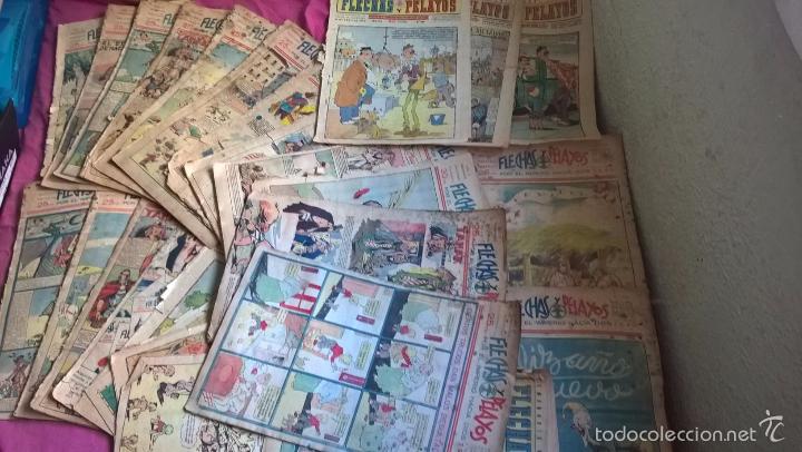 C&oacute;mics: Flechas y Pelayos. 26 n&uacute;meros de 1940-1941-1942. Defectos - Foto 1