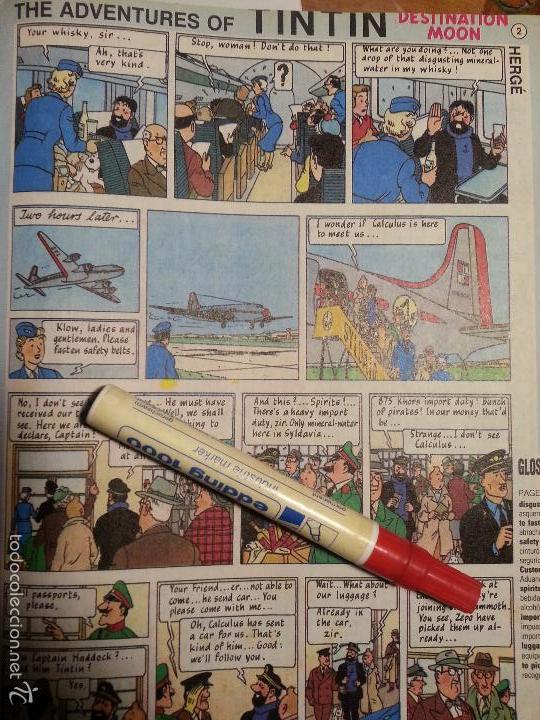 C&oacute;mics: a&ntilde;os 80s - antigua historia historieta vi&ntilde;etas - tintin