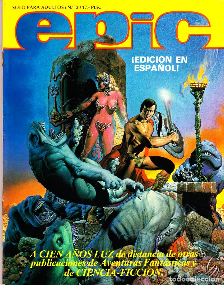 C&oacute;mics: EPIC ILLUSTRATED. MARVEL. 1 AL 3. LOS 3 NUMEROS EDITADOS EN CASTELLANO POR DISTRINOVEL. 1982