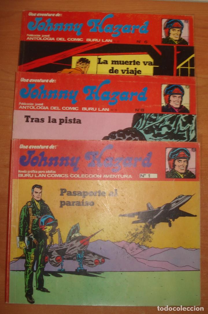 C&oacute;mics: Lote de 3 comics JOHNNY HAZARD. Editorial Burulan. - Foto 1