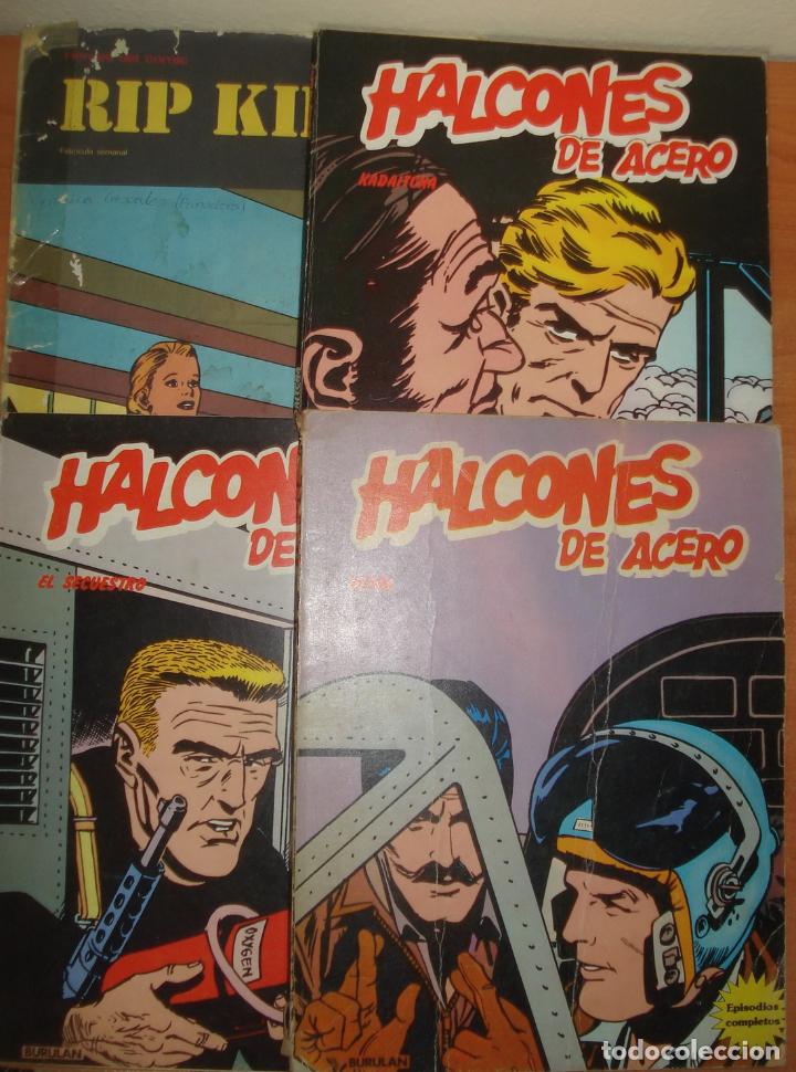 C&oacute;mics: Lote de 4 comics HALCONES DE ACERO y RIP KIRBY. Editorial Burulan. - Foto 1