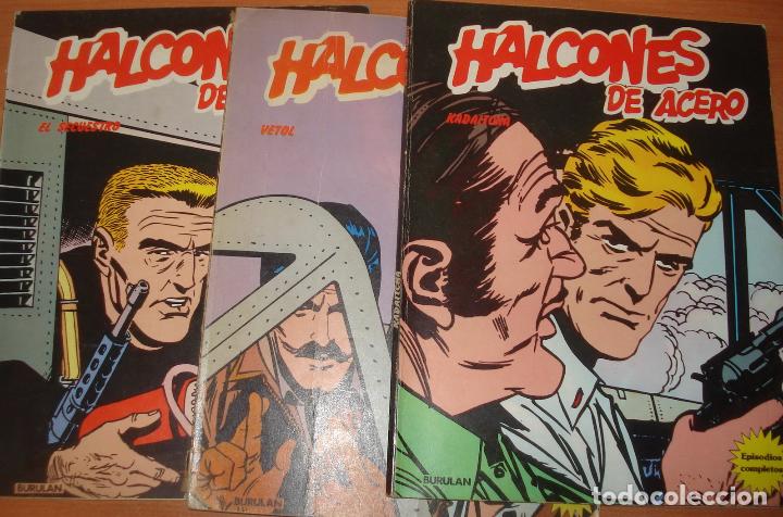 C&oacute;mics: Lote de 3 comics HALCONES DE ACERO. Editorial Bururan. - Foto 1