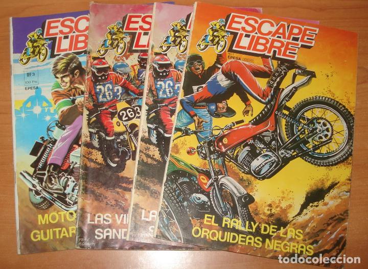 C&oacute;mics: Lote de 4 comics ESCAPE LIBRE. Ediciones Epesa. A&ntilde;o 1982. - Foto 1