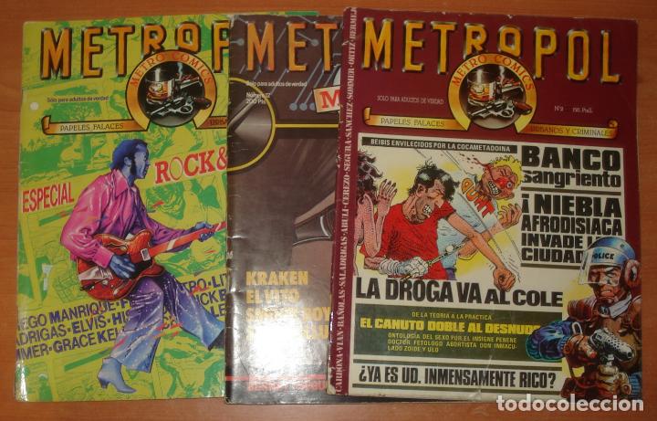 C&oacute;mics: Lote de 3 comics METROPOL. Editorial Metropol. A&ntilde;o 1983. - Foto 1