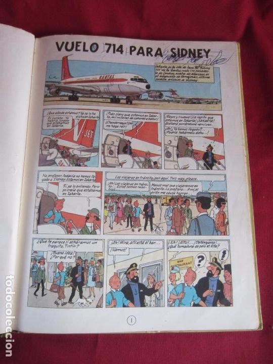 C&oacute;mics: TINTIN - VUELO 714 PARA SIDNEY - 1969 - HERG&Eacute; - Foto 5