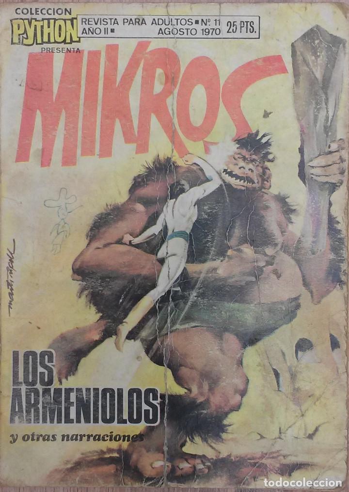 C&oacute;mics: MIKROS n&ordm; 11 Coleccion PYTHON  1970 (Blanco y negro tomo cuartilla 96 paginas) - Foto 1
