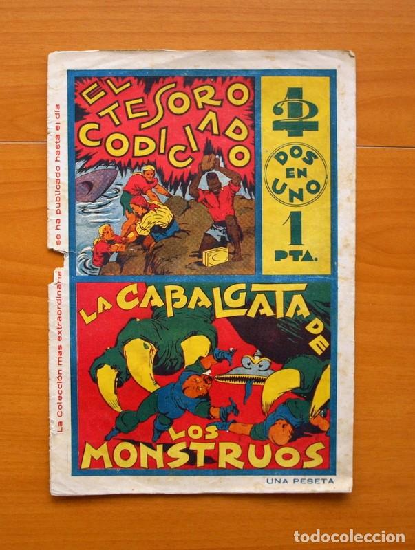 C&oacute;mics: Dos en uno - n&ordm; 4 El tesoro codiciado, La cabalgata de los monstruos - Ediciones PROA 1944 - Foto 1