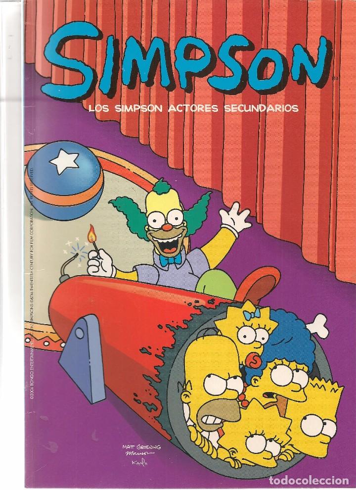 C&oacute;mics: SIMPSON. LOS SIMPSON ACTORES SECUNDARIOS. BONGO/EDICIONES B 2004. (ST/) - Foto 1