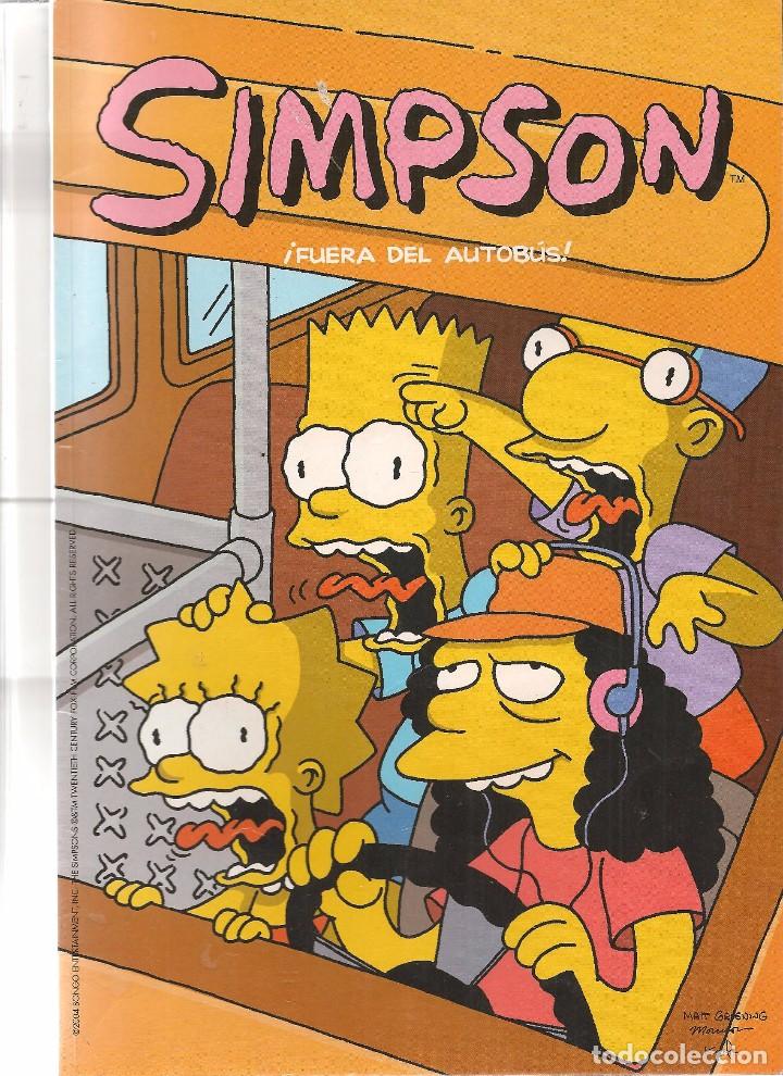 C&oacute;mics: SIMPSON. &iexcl;FUERA DE AUTOB&Uacute;S!. BONGO / EDICIONES B 2004. (ST/) - Foto 1