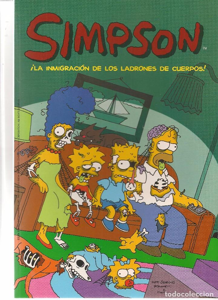 C&oacute;mics: SIMPSON. &iexcl;LA INMIGRACI&Oacute;N DE LOS LADRONES DE CUERPOS!.  BONGO / EDICIONES B 2004. (ST/) - Foto 1