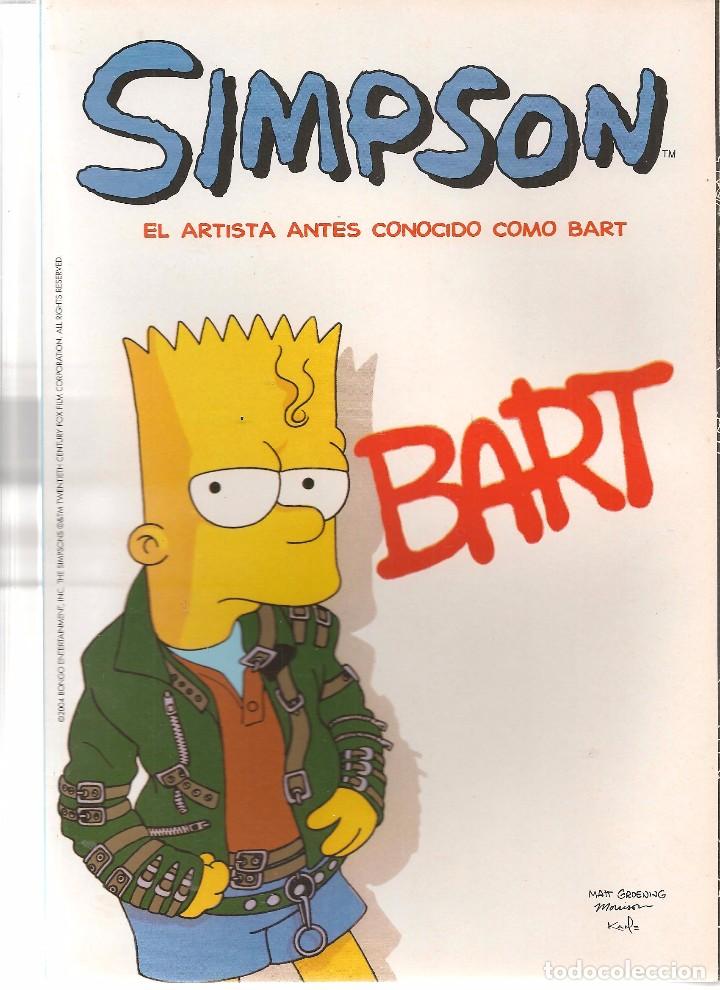 C&oacute;mics: SIMPSON.  EL ARTISTA ANTES CONOCIDO COMO BART.  BONGO / EDICIONES B 2004. (ST/) - Foto 1