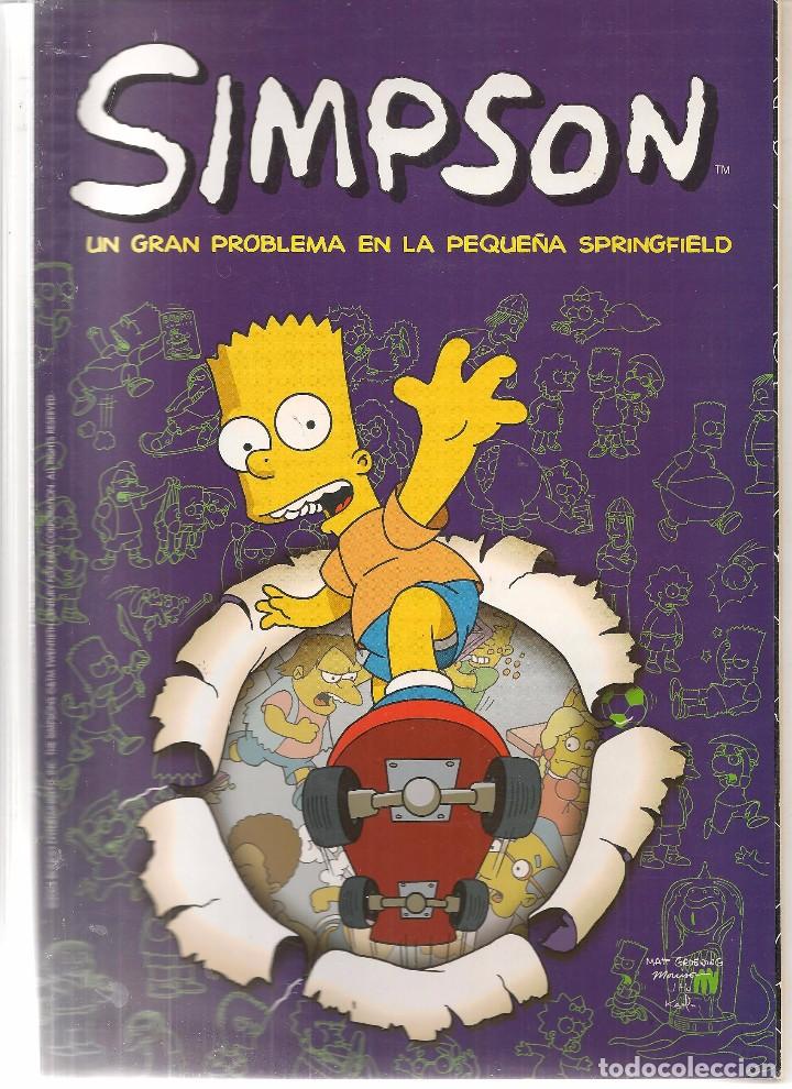 C&oacute;mics: SIMPSON. UN GRAN PROBLEMA EN LA PEQUE&Ntilde;A SPRINGFIELD.  BONGO / EDICIONES B 2004. (ST/) - Foto 1