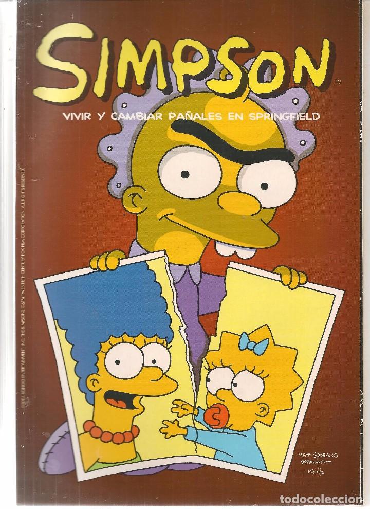 C&oacute;mics: SIMPSON.  VIVIR Y CAMBIAR PA&Ntilde;ALES EN SPRINGFIELD.  BONGO / EDICIONES B 2004. (ST/) - Foto 1