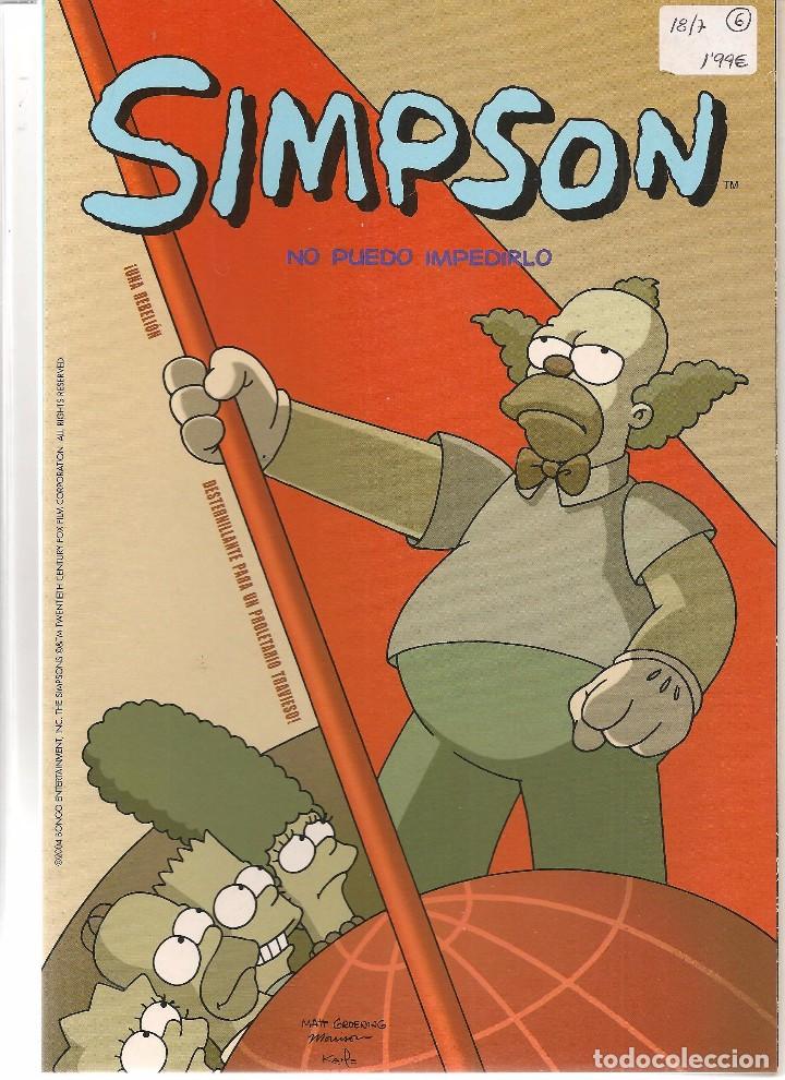 C&oacute;mics: SIMPSON.  SIMPSON.  NO PUEDO IMPEDIRLO.  BONGO / EDICIONES B 2004. (ST/) - Foto 1