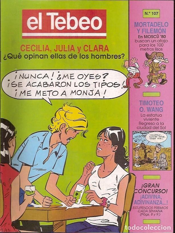 C&oacute;mics: REVISTA EL TEBEO N&ordm; 107 MORTADELO Y FILEMON - Foto 1