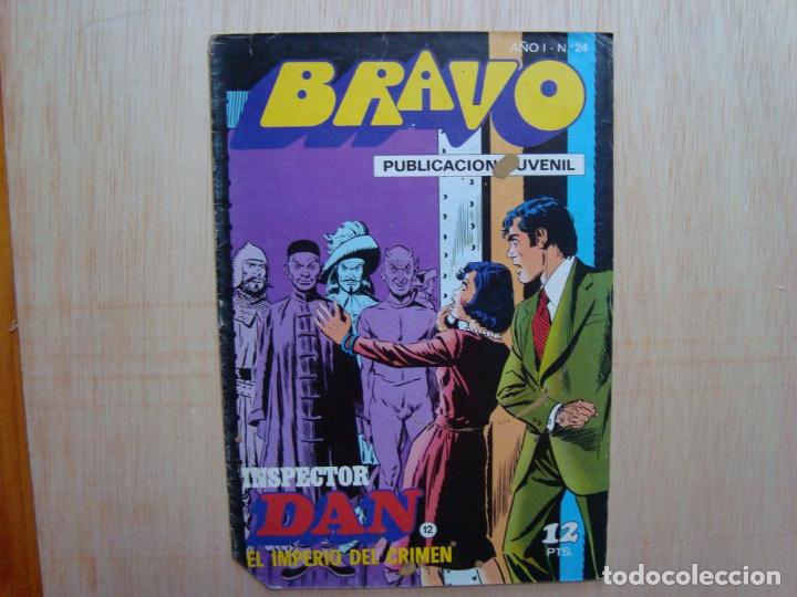 C&oacute;mics: Bravo (24) Inspector Dan 12 Editorial Bruguera 1976 - Foto 1
