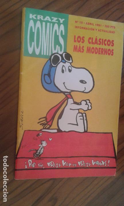 Comics: KRAZY COMICS 19. ABRIL 1991. REVISTA DE GRAPA DE INFORMACI&Oacute;N DE COMICS. BUEN ESTADO. RARA