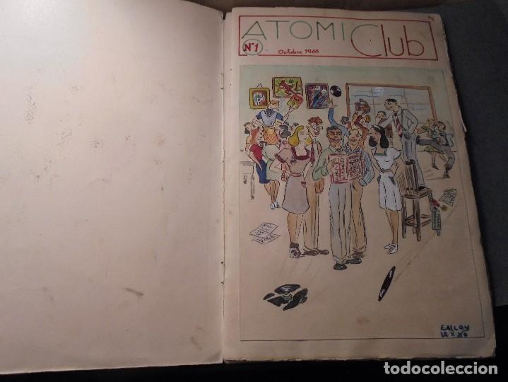 Comics: TEBEO , REVISTA , ORIGINAL HECHO A MANO , MAQUETA - N&ordm; 1 ATOMIC CLUB OCTUBRE 1946 , DIBUJOS ORIGINAL