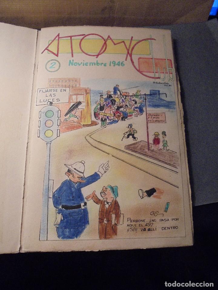 Comics: TEBEO , REVISTA , ORIGINAL HECHO A MANO , MAQUETA - N&ordm; 2 ATOMIC CLUB NOVIEMBRE  1946 , DIBUJOS