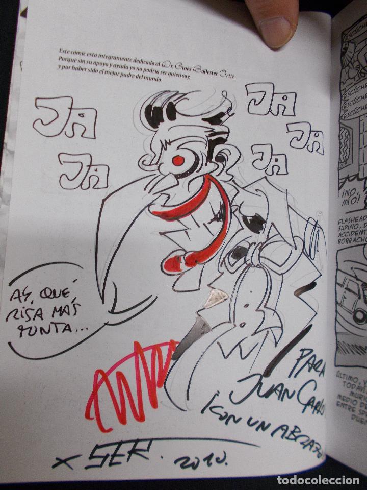 C&oacute;mics: ARKAM - EJEMPLAR FIRMADO Y CON DIBUJO ORIGINAL DE SERGIO BALLESTER - - Foto 4