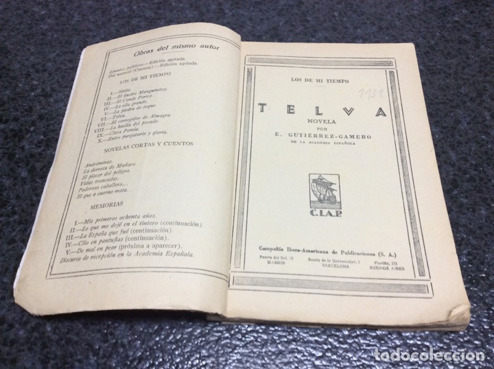 C&oacute;mics: NOVELA TELVA / E. GUTI&Eacute;RREZ GAMERO - MADRID 1931 - Foto 2