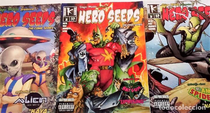 C&oacute;mics: HERO SEEDS LOTE DE N&Uacute;MEROS 1, 2 Y 3 Diego Motta - Foto 1