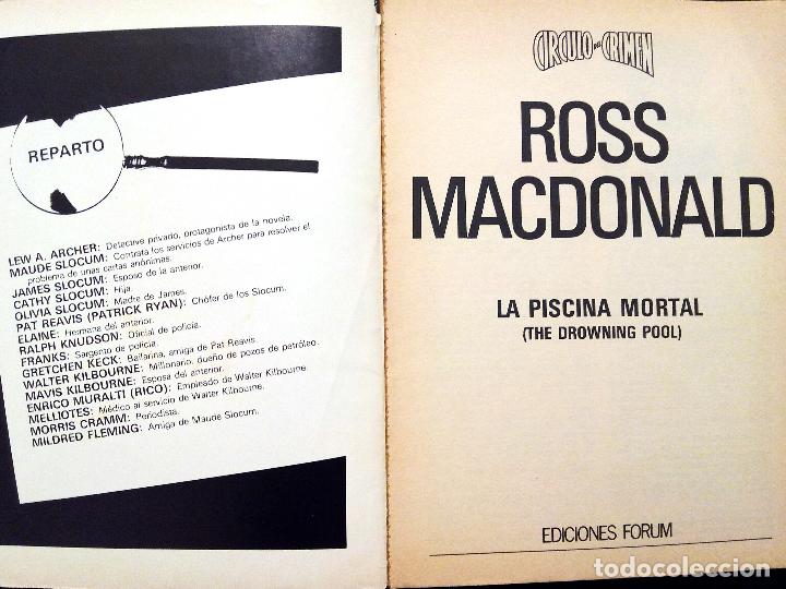 C&oacute;mics: C&Iacute;RCULO DEL CRIMEN N&ordm; 8 - LA PISCINA MORTAL - ROSS MACDONALD - EDICIONES FORUM. - Foto 3