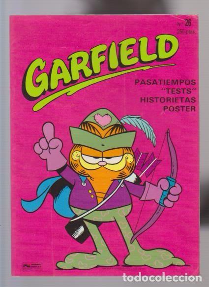 C&oacute;mics: GARFIELD - N&ordm; 26 - CON POSTER: TIRO AL GARFIELD - ED. JUNIOR 1993 - Foto 1