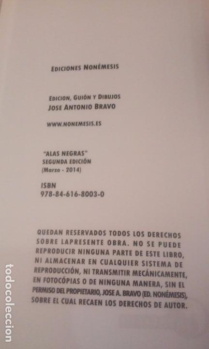 C&oacute;mics: ALAS NEGRAS JOSE ANTONIO BRAVO (EDICIONES NONEMESIS) - Foto 2