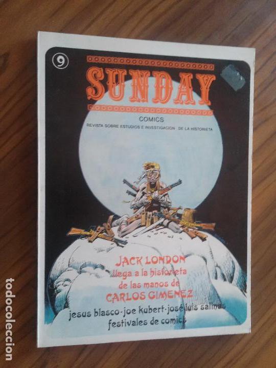 C&oacute;mics: SUNDAY 9. REVISTA SOBRE COMICS. CON LOMO. R&Uacute;STICA. BUEN ESTADO