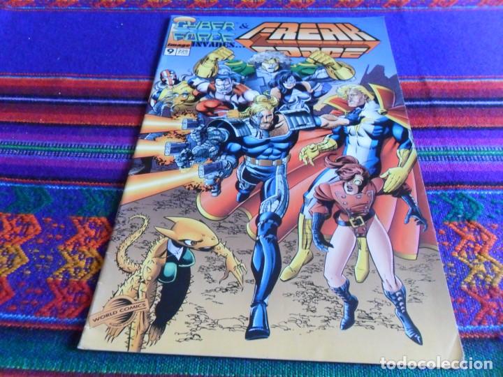 C&oacute;mics: CYBER FORCE & FREAK FORCE N&ordm; 9. IMAGE 225 PTS. 1996. WORLD C&Oacute;MICS. BUEN ESTADO. - Foto 1