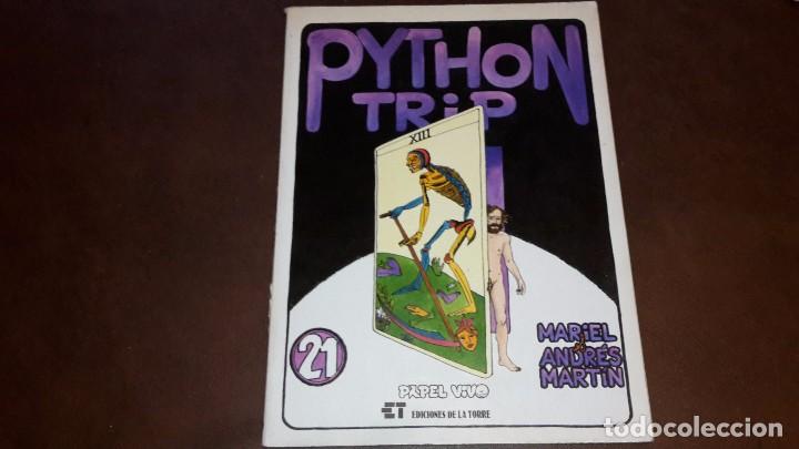 C&oacute;mics: Python Trip. Mariel y Andres Mart&iacute;n. Papel Vivo. Ediciones de la Torre - Foto 1