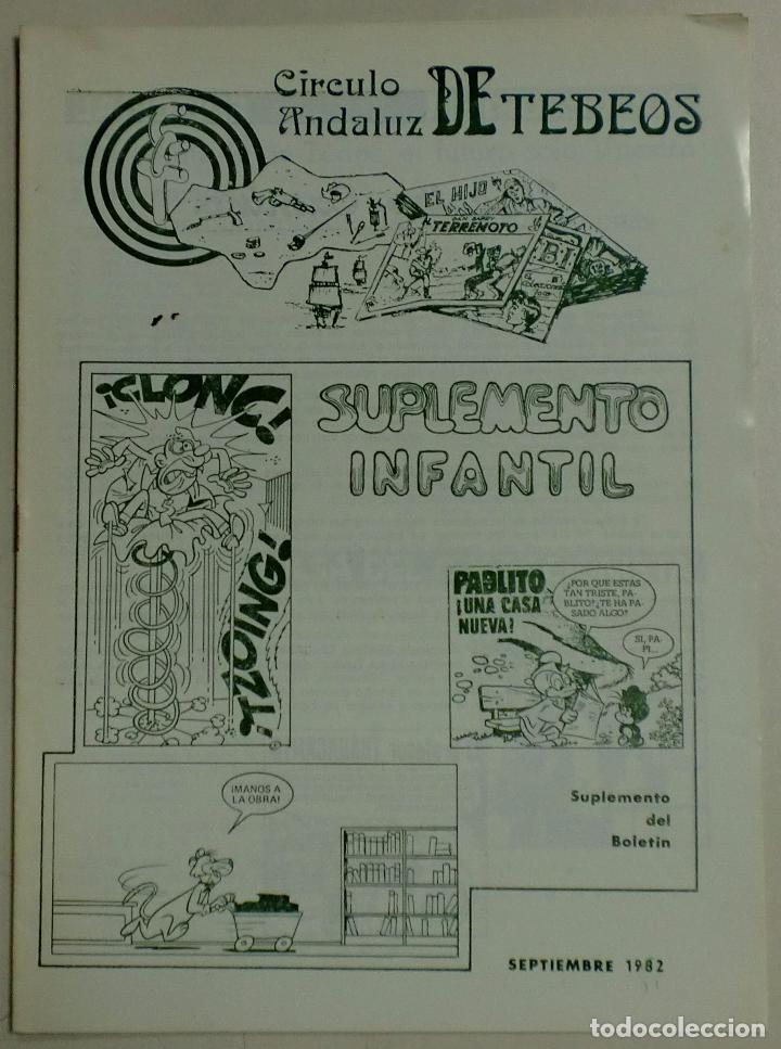 C&oacute;mics: C&Iacute;RCULO ANDALUZ DE TEBEOS - SUPLEMENTO INFANTIL - 1982