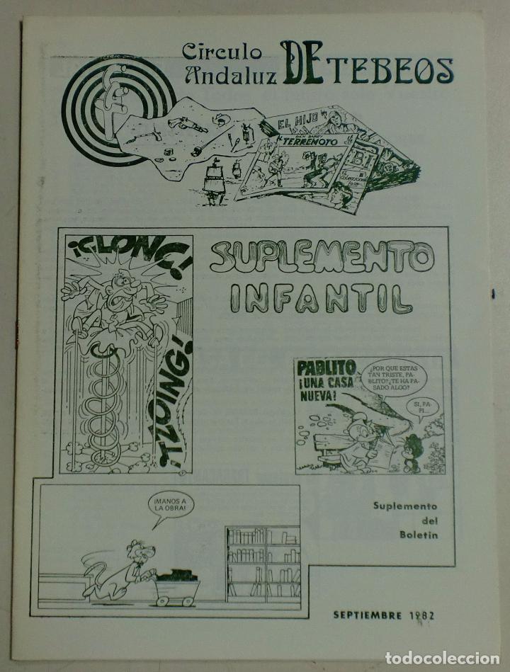 C&oacute;mics: C&Iacute;RCULO ANDALUZ DE TEBEOS - SUPLEMENTO INFANTIL - 1982