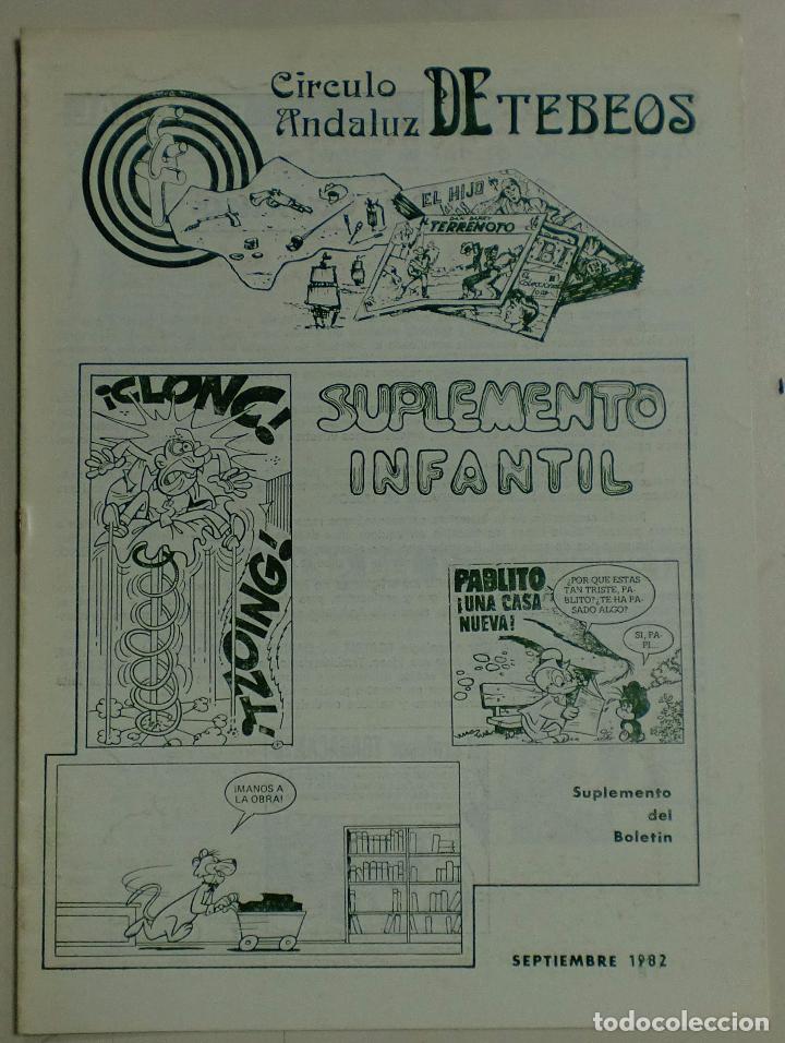 C&oacute;mics: C&Iacute;RCULO ANDALUZ DE TEBEOS - SUPLEMENTO INFANTIL - 1982