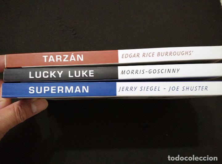 C&oacute;mics: CL&Aacute;SICOS DEL COMIC. 3 TOMOS: LUCKY LUKE, SUPERM&Aacute;N Y TARZ&Aacute;N. - Foto 2
