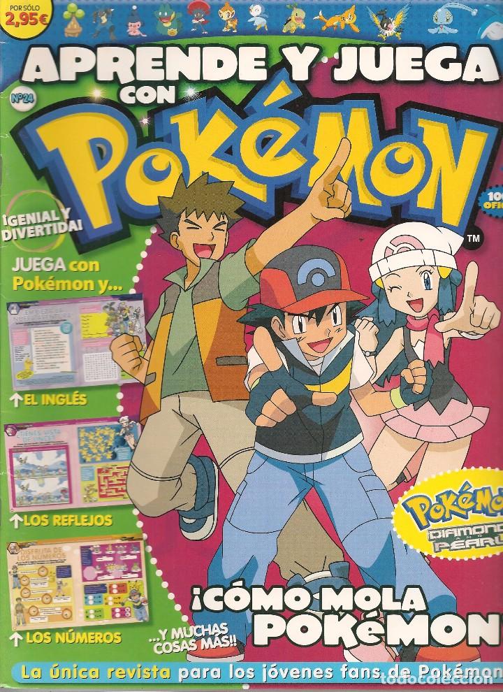C&oacute;mics: APRENDE Y JUEGA CON POKEMON. N&ordm; 24. CON POSTER CENTRAL. (ST/B7) - Foto 1