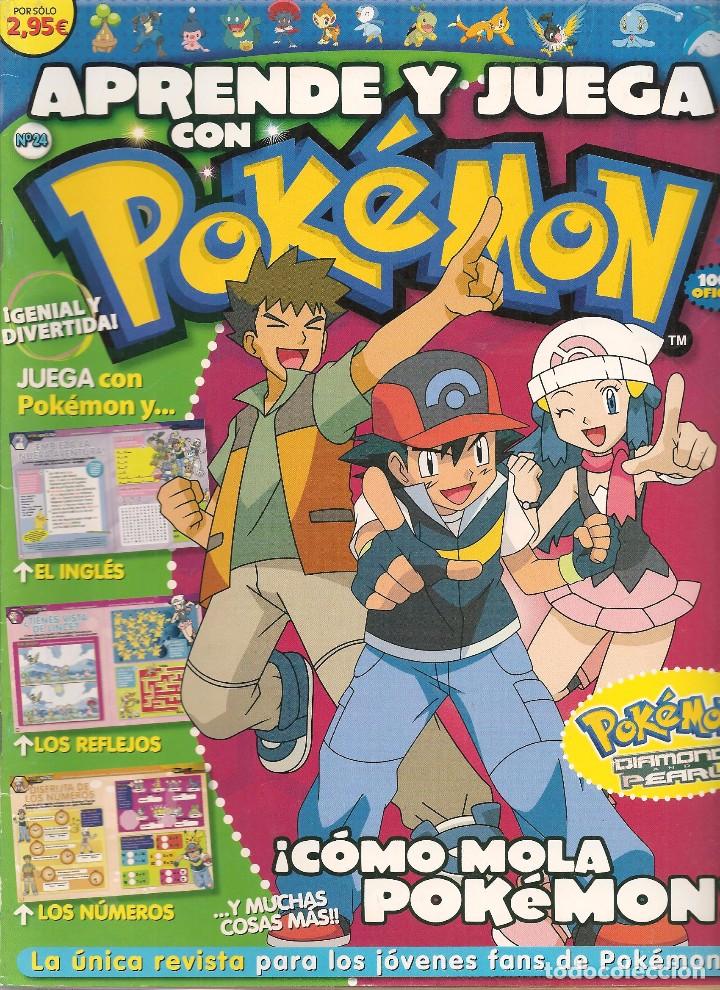 C&oacute;mics: APRENDE Y JUEGA CON POKEMON. N&ordm; 24. CON POSTER CENTRAL. (ST/B7) - Foto 1