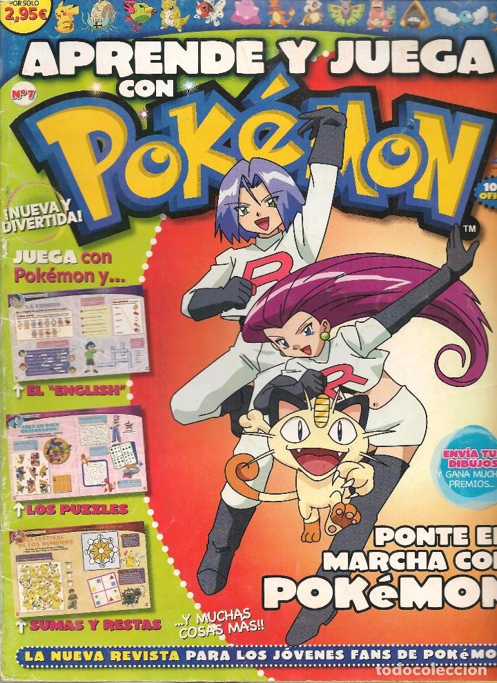 C&oacute;mics: APRENDE Y JUEGA CON POKEMON. N&ordm; 7. CON POSTER CENTRAL. (ST/B7) - Foto 1