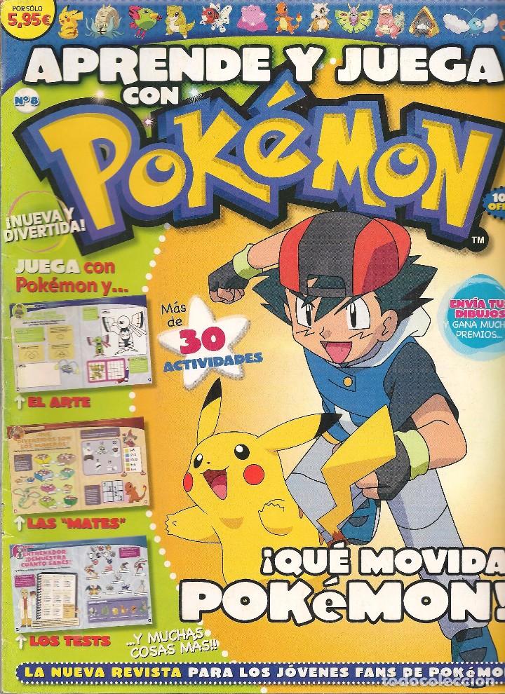 C&oacute;mics: APRENDE Y JUEGA CON POKEMON. N&ordm; 8. CON POSTER CENTRAL. (ST/B7) - Foto 1