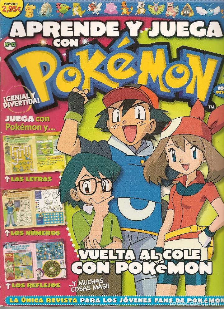 C&oacute;mics: APRENDE Y JUEGA CON POKEMON. N&ordm; 17. CON POSTER CENTRAL. (ST/B7) - Foto 1