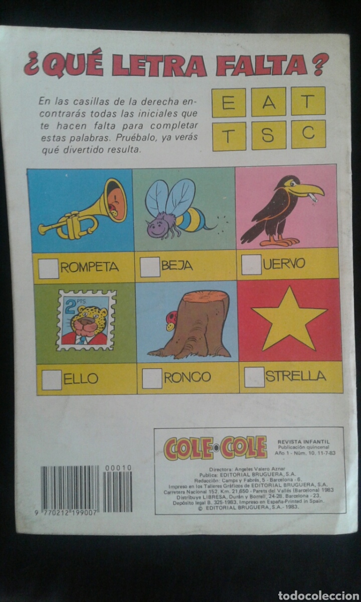 C&oacute;mics: Revista infantil Cole Cole 10 (1983) - Foto 2