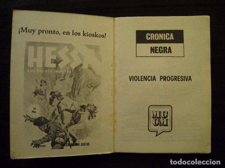 C&oacute;mics: CRONICA NEGRA - VIOLENCIA PROGRESIVA - EDICIONES MERCOCOMIC. - Foto 4