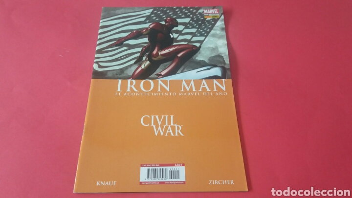 C&oacute;mics: CIVIL WAR IRON MAN A&Ntilde;O 1 EXCELENTE ESTADO PANINI - Foto 1